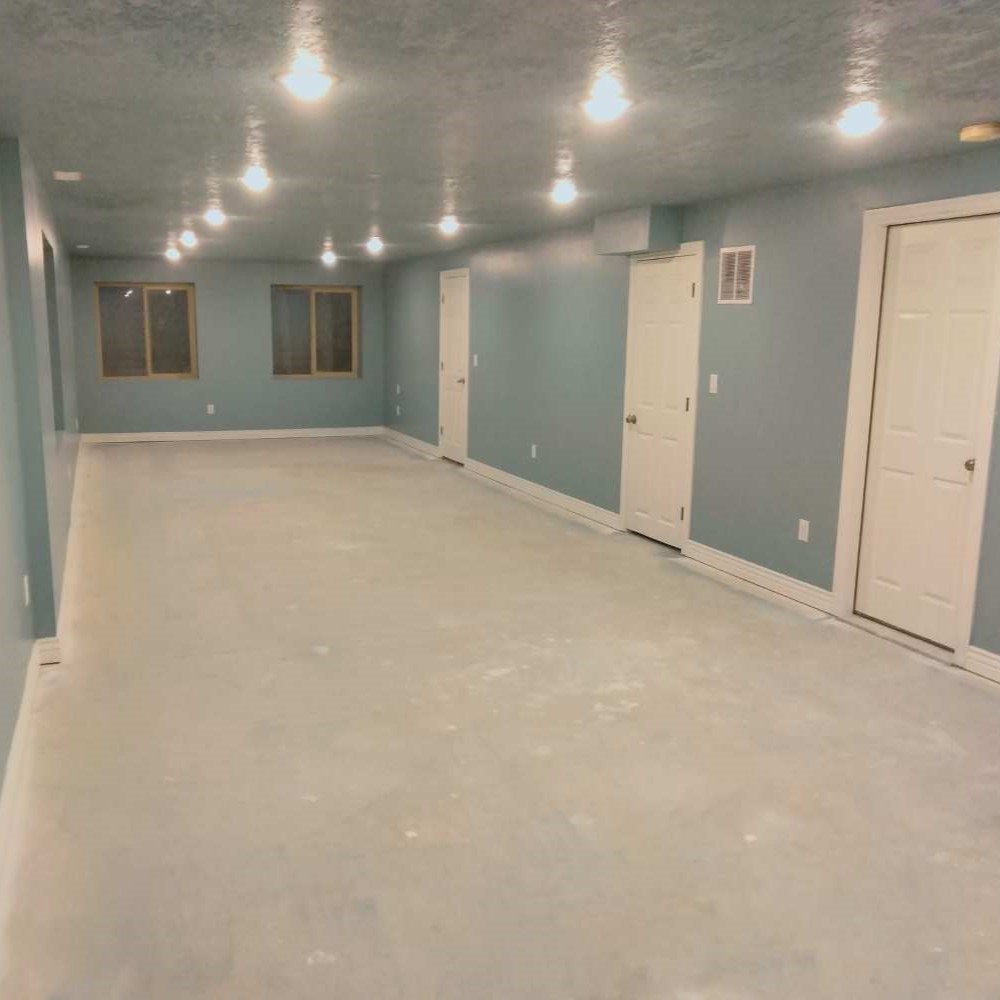 newly remodeled basement